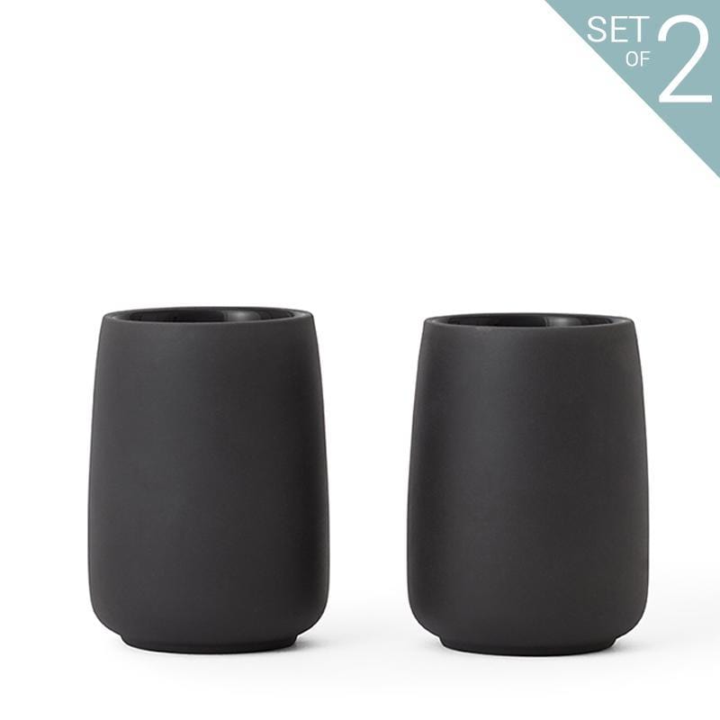 Nicola™ Tea Cup Large - Set Of 2 - VIVA | Color=Charcoal